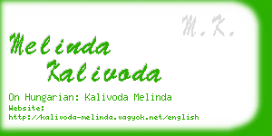 melinda kalivoda business card